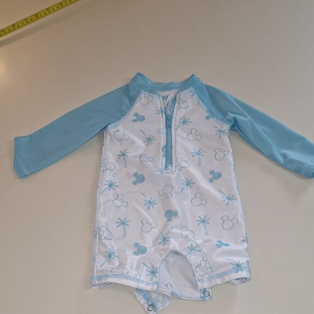 Blue and White Kids Swimwear